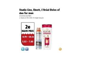 studio line elnett loreacuteal elvive of deo for men