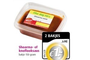 shoarma  of knoflooksaus