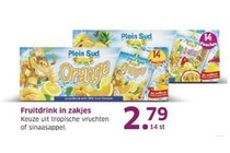 fruitdrink in zakjes
