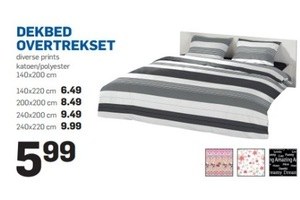 dekbed overtrekset