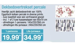 dekbedovertrekset peracle 1 persoons