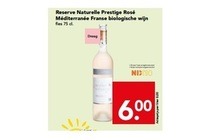 reserve naturelle prestige roseacute meacutediterraneacutee franse biologische wijn