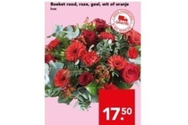 boeket rood roze geel wit of oranje