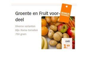 groente en fruit voordeel