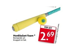 honkbalset foam 