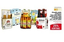 chouffe soleil liefmans palm hop select hoegaarden wit roseacute of radler stella artois cider