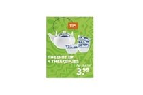 theepot of vier theekopjes