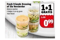 fresh friends dressing of sla versierder