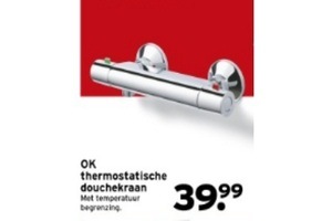 ok thermostatische douchekraan