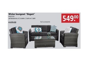 wicker loungeset elegant