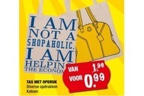 tas met opdruk