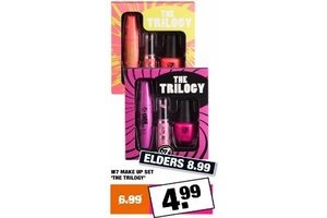 w7 make up set the trilogy