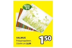 placemat valmue