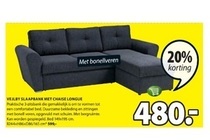 vejlby slaapbank met chaise longue