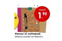 planner of notitieboek