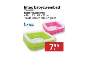 intex babyzwembad playbox pool