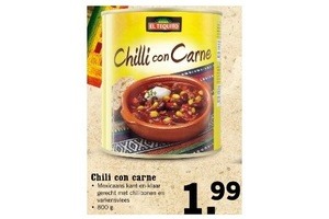 el tequito chili con carne