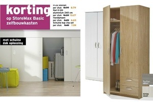 storemax basic zelfbouwkasten 20 korting