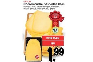 noordwoudse gesneden kaas