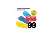 dames teenslippers