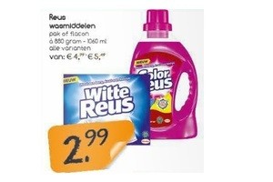 reus wasmiddelen