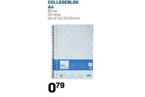 collegeblok a4 lijn