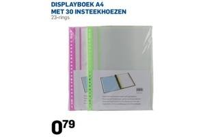 displayboek a4 met 30 insteekhoezen