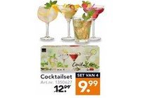 cocktailset set van 4