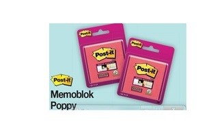 post it memoblok poppy