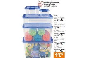 opbergbox met klemgrepen