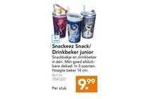 snackeez snack drinkbeker junior