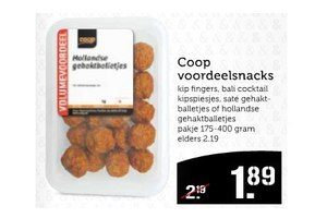 coop voordeelsnacks