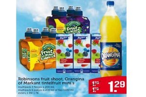 robinsons fruit shoot orangina of markant tintelfruit minis