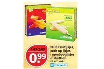 plus fruitijsjes push up ijsjes regenboogijsjes of shuttles