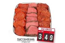 proef t verschil steaks