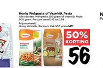 honig wokpasta of vezelrijk pasta