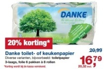  danke toilet  of keukenpapier 