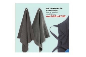 alle keukentextiel en placemats