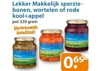 lekker makkelijk sperziebonen wortelen of rode koolappel