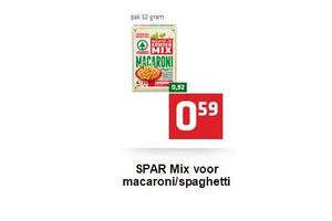 spar mix voor macaronispaghetti