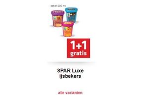 spar luxe ijsbekers